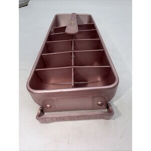 Vintage FRIGIDAIRE Quickube Metallic Pink Aluminum Ice Cube Tray Freezer MCM